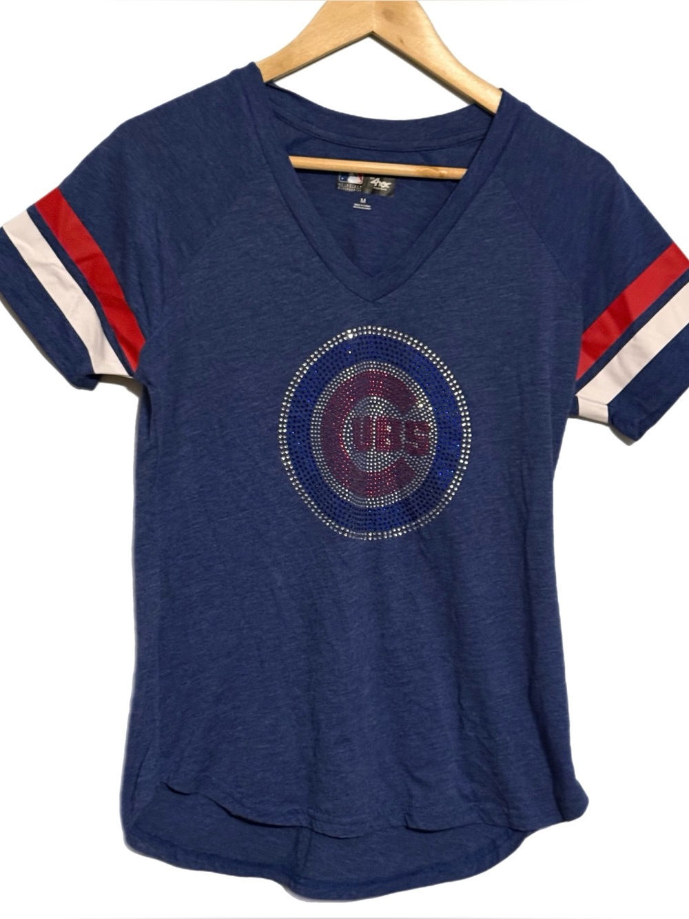 Women’s sparkle Cubs Shirt Sz M Genuine‎ Merchandise